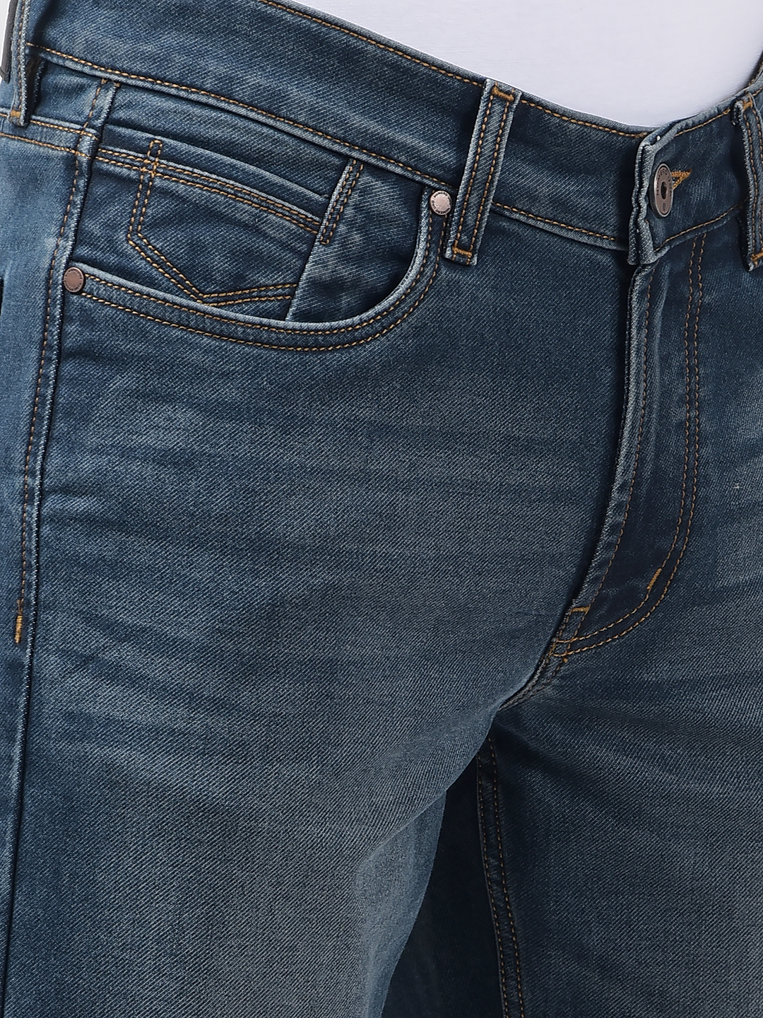 Numero Uno Men Solid Dark Blue Jeans